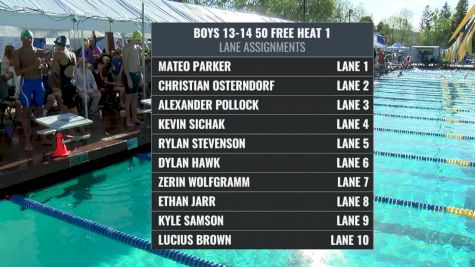Far Westerns - Boys 13-14 50 Free Final