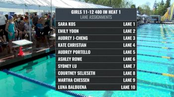 Far Westerns - Girls 11-12 400 IM Final