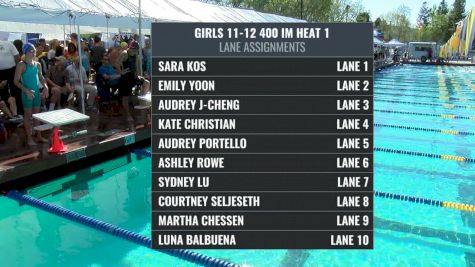 Far Westerns - Girls 11-12 400 IM Final
