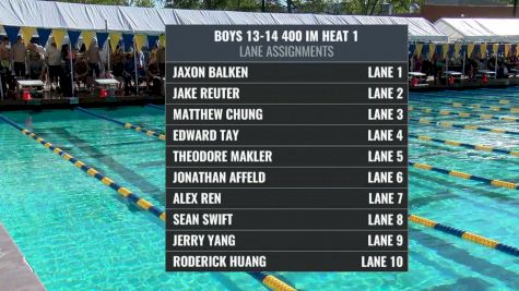 Far Westerns - Boys 13-14 400 IM Final