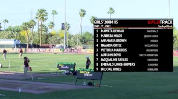 Girl's 200m, Round 1 Heat 2