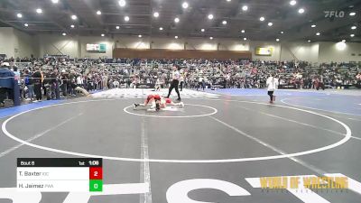 67 lbs Round Of 32 - Tanner Baxter, Institute Of Combat vs Houston Jaimez, Prosser Wrestling Academy