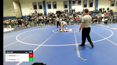 145 lbs Final - James Bohenko, Central Catholic vs Troy Greaney, Leominster