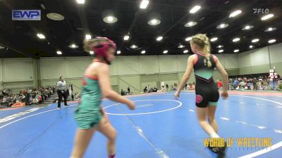 70 lbs Rr Rnd 1 - Kynlee Johnson, Untouchables Girls RED vs Paityn McCann, Sisters On The Mat Black