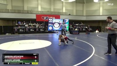 43 lbs Semifinal - Jameson Hitchcock, Top Notch Wrestling Club vs Hudson Lemaire, Boneyard Wrestling Academy