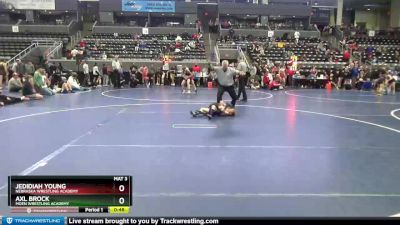 55 lbs Cons. Round 3 - Jedidiah Young, Nebraska Wrestling Academy vs Axl Brock, Moen Wrestling Academy