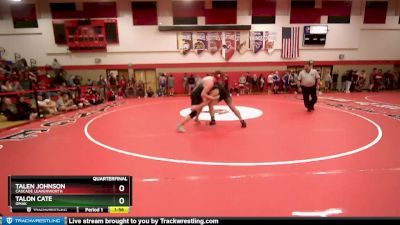 182 lbs Quarterfinal - Talon Cate, Omak vs Talen Johnson, Cascade Leavenworth