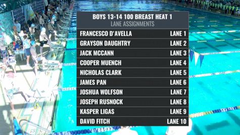 ISCA Elite - Boy's 13-14 100 Breaststroke