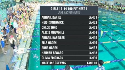 ISCA Elite - Girl's 13-14 100 Butterfly