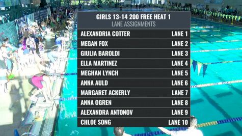 ISCA Elite - Girl's 13-14 200 Freestyle