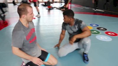 Frankie Edgar Trains With Wrestling Elite