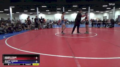 114 lbs Placement Matches (8 Team) - Asher Cisar, North Carolina vs Scott Cascio, Louisiana