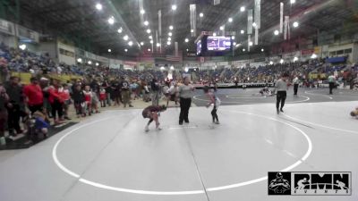 73 lbs Quarterfinal - EmmaLee Gutierrez, Alamosa vs Urijah Gomez, Pomona Elite