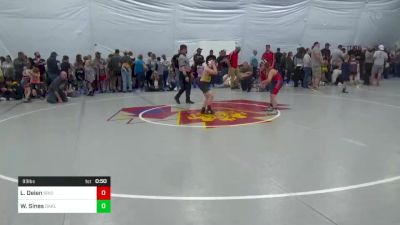 93 lbs Consi Of 4 - Lawson Deien, Bridgeport vs Warner Sines, Oakland