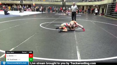 90 lbs Cons. Semi - Ryker Duellman, LAW vs Lincoln Swick, Askren Wrestling Academy