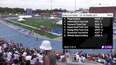 Youth Girls' 4x100m Relay Championship, Semi-Finals 5 - Age 15-16