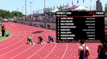 Women's 100m, Heat 9