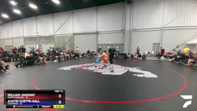 100 lbs Round 1 (16 Team) - William Jakeway, South Carolina vs Austin Duette-Hall, Colorado