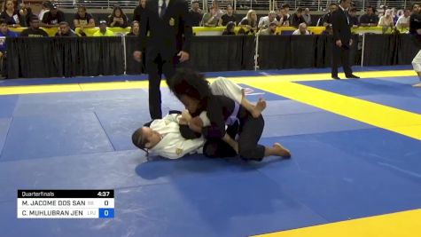 MANUELLA JACOME DOS SANTOS vs CHARLOTTE MUHLUBRAN JENSEN 2024 Pan Jiu Jitsu IBJJF Championship