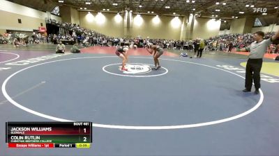 138 lbs Cons. Round 1 - Jackson Williams, Glendale vs Colin Rutlin, Christian Brothers College