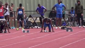 Pro Men's 100m, Heat 2 - Noah Lyles runs wind-aided 9.95