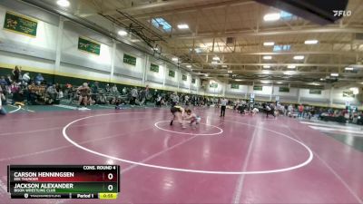 132 lbs Cons. Round 4 - Carson Henningsen, EEK Thunder vs Jackson Alexander, Bison Wrestling Club