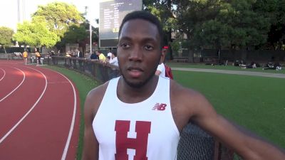 Harvard's Myles Marshall focused on qualifying for NCAAs