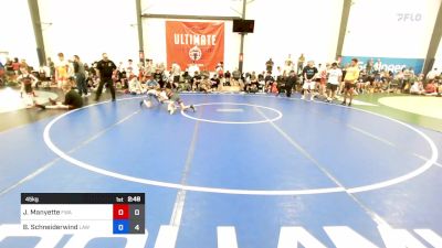 45 kg Consi Of 4 - Jordan Manyette, Felix Wrestling Academy vs Brock Schneiderwind, LAW