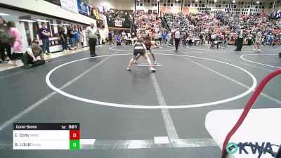 75 lbs Consolation - Easton Cody, Broken Arrow Wrestling Club vs BISHOP LOUIE, R.A.W.