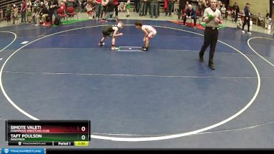 54 lbs Semifinal - Taft Poulson, Shootbox vs Simote Valeti, Champions Wrestling Club