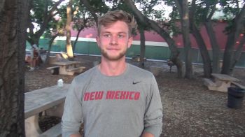 New Mexico's Josh Kerr after pacing the 1500 and what he did the week after his 335