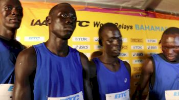 Athlete Refugee 4x8 team on what it means to compete at the World Relays