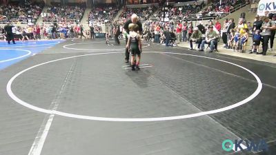 49 lbs Round Of 16 - Jacob Rader, Tuttle Wrestling vs Bracen Bloxsom, Ponca City Wrestling