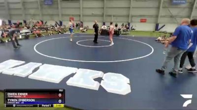 152 lbs Placement Matches (16 Team) - Owen Exner, Team Virginia vs Tyren Emberson, Kansas Red