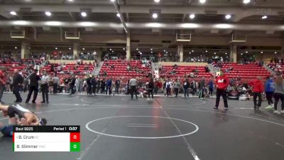 105 lbs Cons. Round 5 - Braydden Crum, Duran Elite vs Brock Slimmer, Paola Wrestling Club