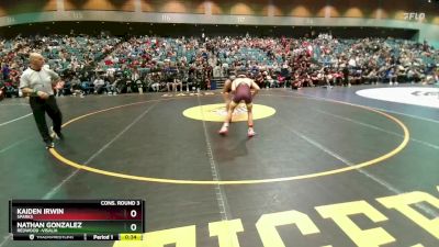 126 lbs Cons. Round 3 - Kaiden Irwin, Sparks vs Nathan Gonzalez, Redwood -Visalia