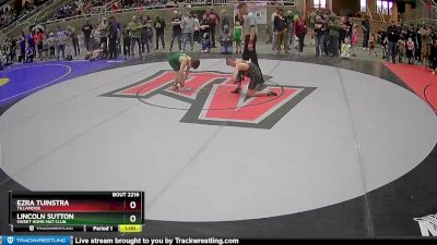 84 lbs Cons. Round 2 - Lincoln Sutton, Sweet Home Mat Club vs Ezra Tuinstra, Tillamook