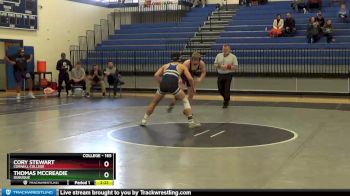 165 lbs Round 3 - Cory Stewart, Cornell College vs Thomas McCreadie, Dubuque