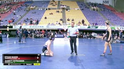 165 lbs Round 5 (8 Team) - Ethan Baker, Apprentice School vs Garryt Ostrander, Dubuque WC