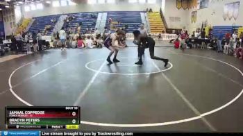 145 lbs Round 3 (8 Team) - Bradyn Peters, Team Barracuda vs Jamaal Coppedge, Funky Monkey
