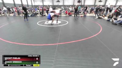 195 lbs Cons. Round 2 - Whyatt Phelan, WA vs Jaxson Gribskov, OR