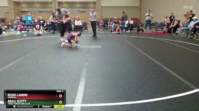 64 lbs Quarterfinal - Rush Landis, Prodigy vs Beau Scott, Tribe Wrestling Club