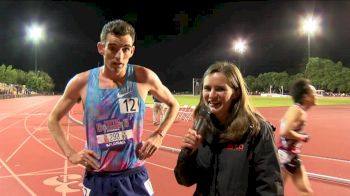 Patrick Tiernan after winning the Payton Jordan 10k