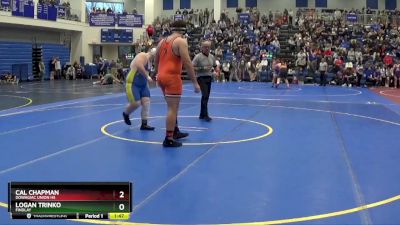 285 lbs Champ. Round 3 - Logan Trinko, FINDLAY vs Cal Chapman, Dowagiac Union HS