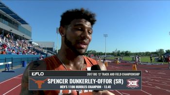 Texas' Spencer Dunkerely-Offor wants to PR at NCAAs