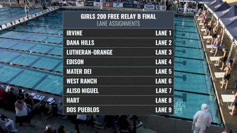 CIF-SS Div. 1 Girls 200 Free Relay B-Final
