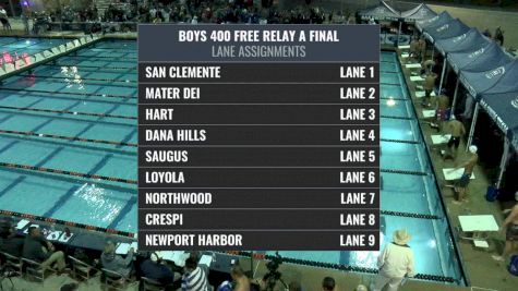 CIF-SS Div. 1 Boys 400 Free Relay A-Final