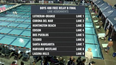 CIF-SS Div. 1 Boys 400 Free Relay B-Final
