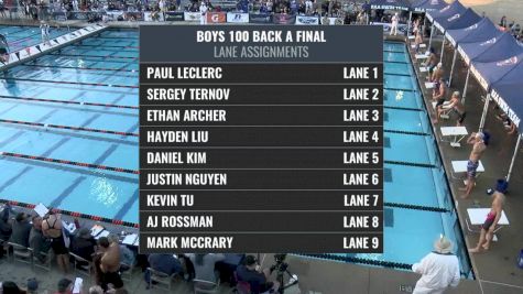 CIF-SS Div. 1 Boys 100 Back A-Final