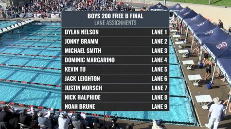 CIF-SS Div. 1 Boys 200 Free B-Final
